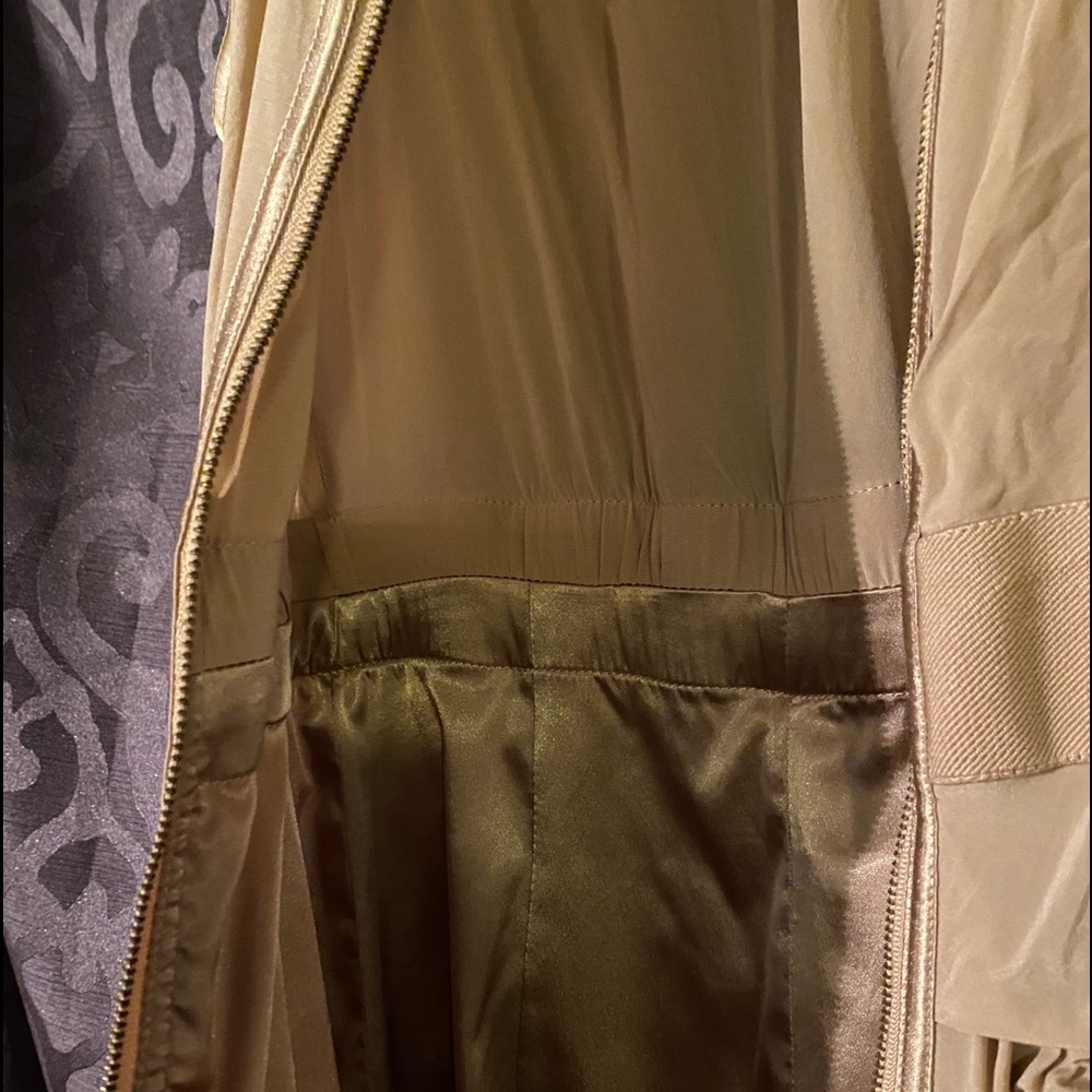 EUC - Nude layered Silk Bebe dress Small cocktail party casual party - Picture 2 of 5
